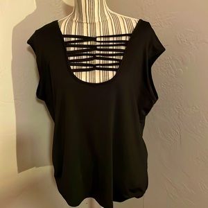 Black Silky smooth spaghetti design top